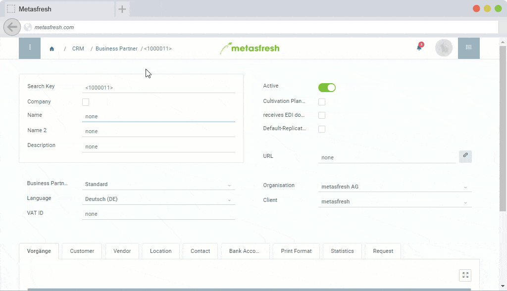 Metasfresh New product
